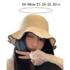 Elegant Sweet Straw Sun Hat French Style Temperament Seaside Beach Cap Hollow Out Visor Cap Sun Protection Cap Travel