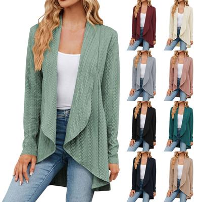 Damenmode Lässige Bequeme Langarm Strickjacke