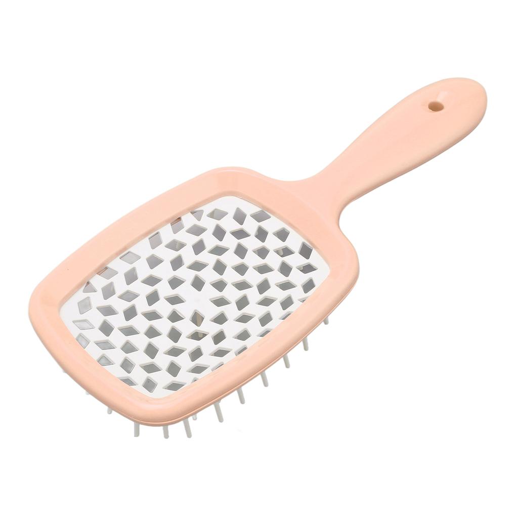Detangler Hair Brush Quick Dry Massege Scalp Vent Hollow Out Hair Brush for Wet and Dry Hair Pink
