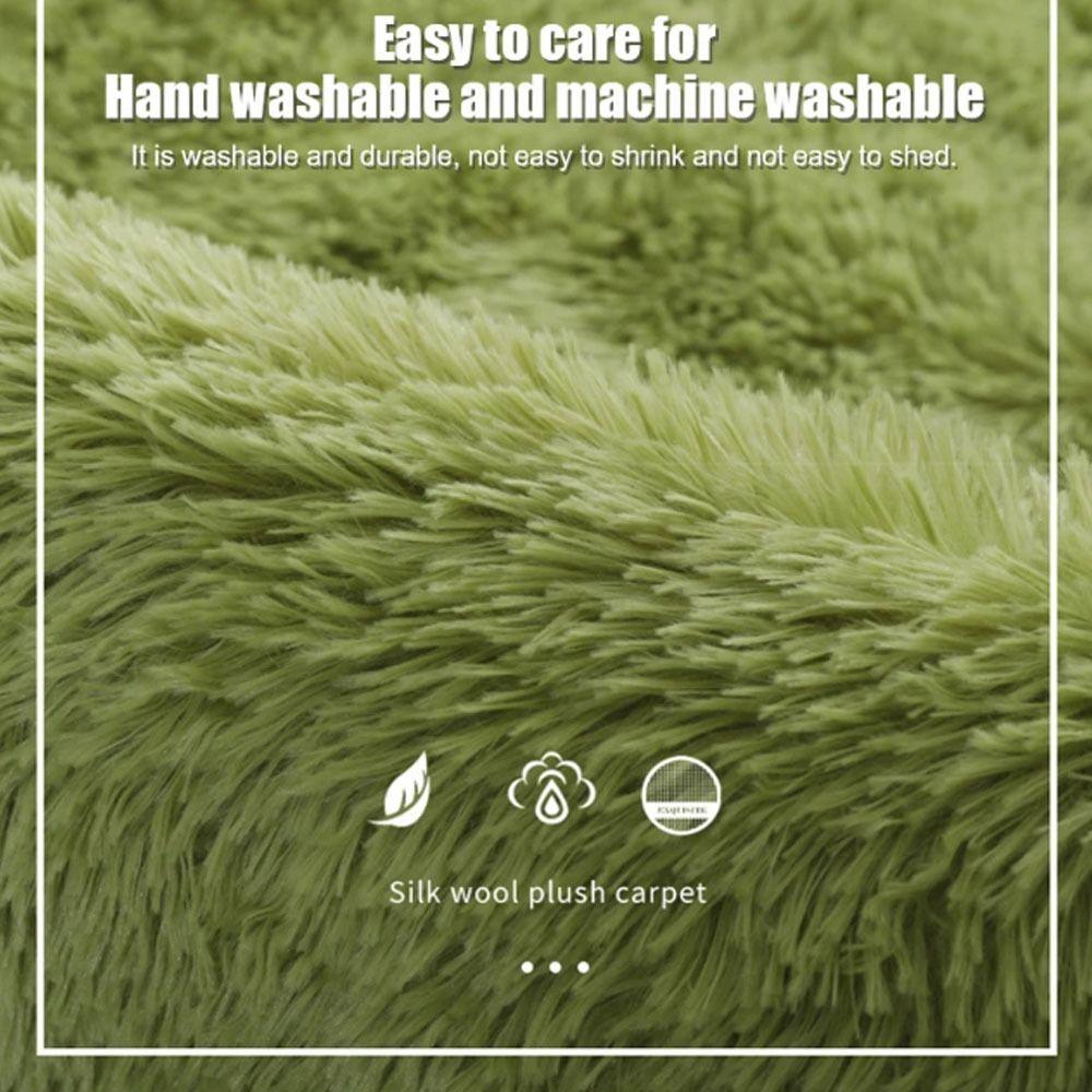 Non Slip Living Room Rugs Soft Plush Foot Mat Round Carpet  For Living Room Home Decor Bedroom