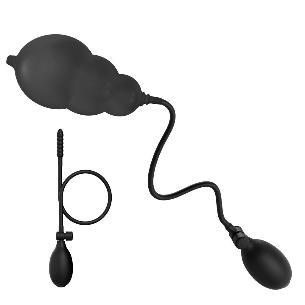 New Inflatable Butt Plug Expansion Vagina Anal Dilator Stimulator Prostate Massager Huge Bead Dildo Anal Plug Adult Womens Tool