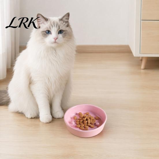 Stable Slow Feed Pet Bowl Feeder Bowl, Ceramic Anti-vomiting Dog Non-Slip Durable Food Reduces Choking for Dogs Cats Cat