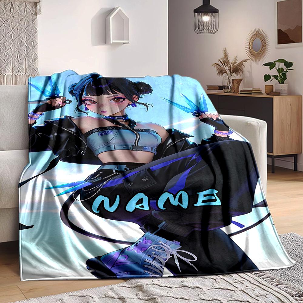 Custom 1pc Name: Tiger's Guardian Blanket, Soft And Comfortable Blanket, Casual Warm, Camping Travel Blanket, Birthday Gift Q912144