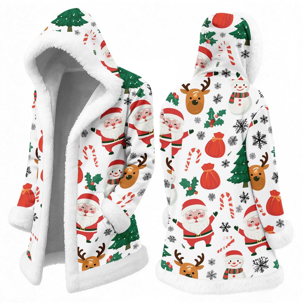 Men's Casual Christmas Print Jacket for Holiday Gatherings and Daily Wear