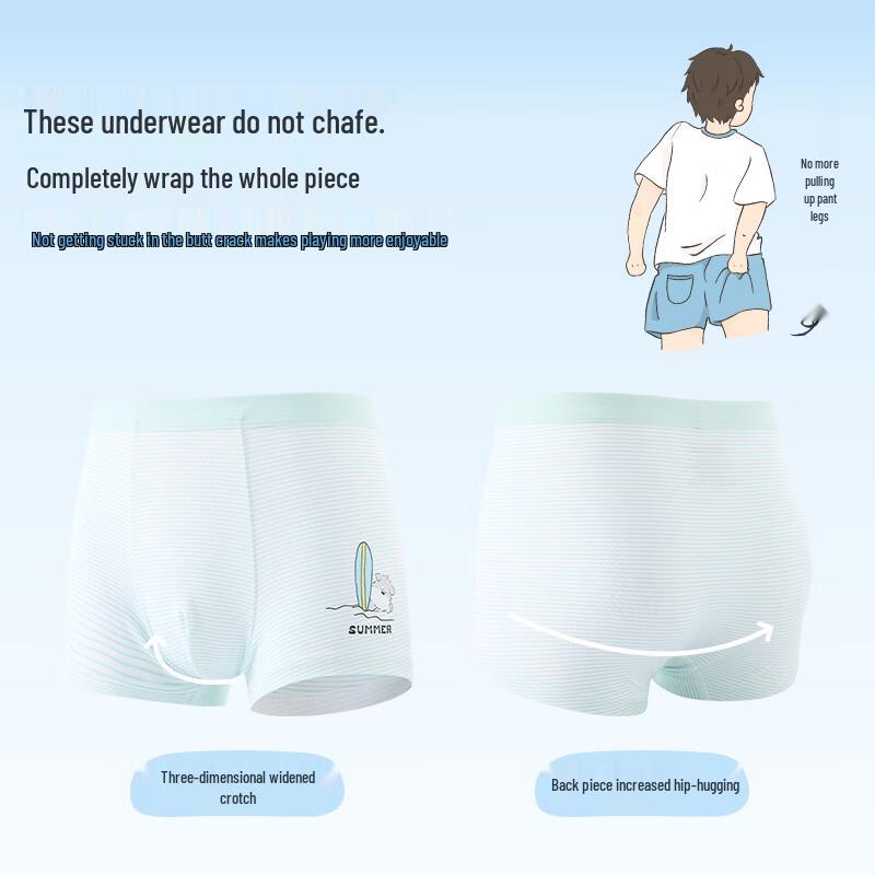 Boys' Modal Antibacterial Boxer Briefs 3-Pack