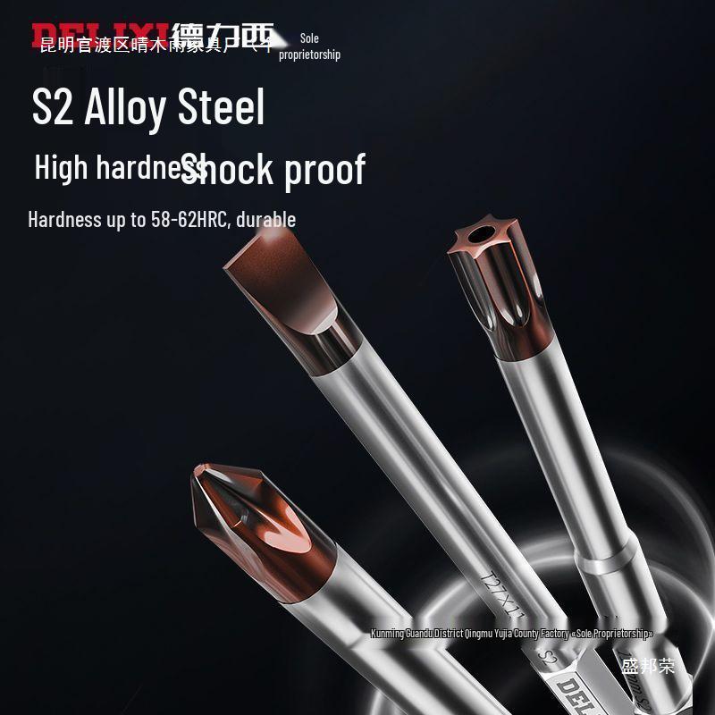 Delixi Multifunctional Screwdriver Set with Triangular and Torx Bits