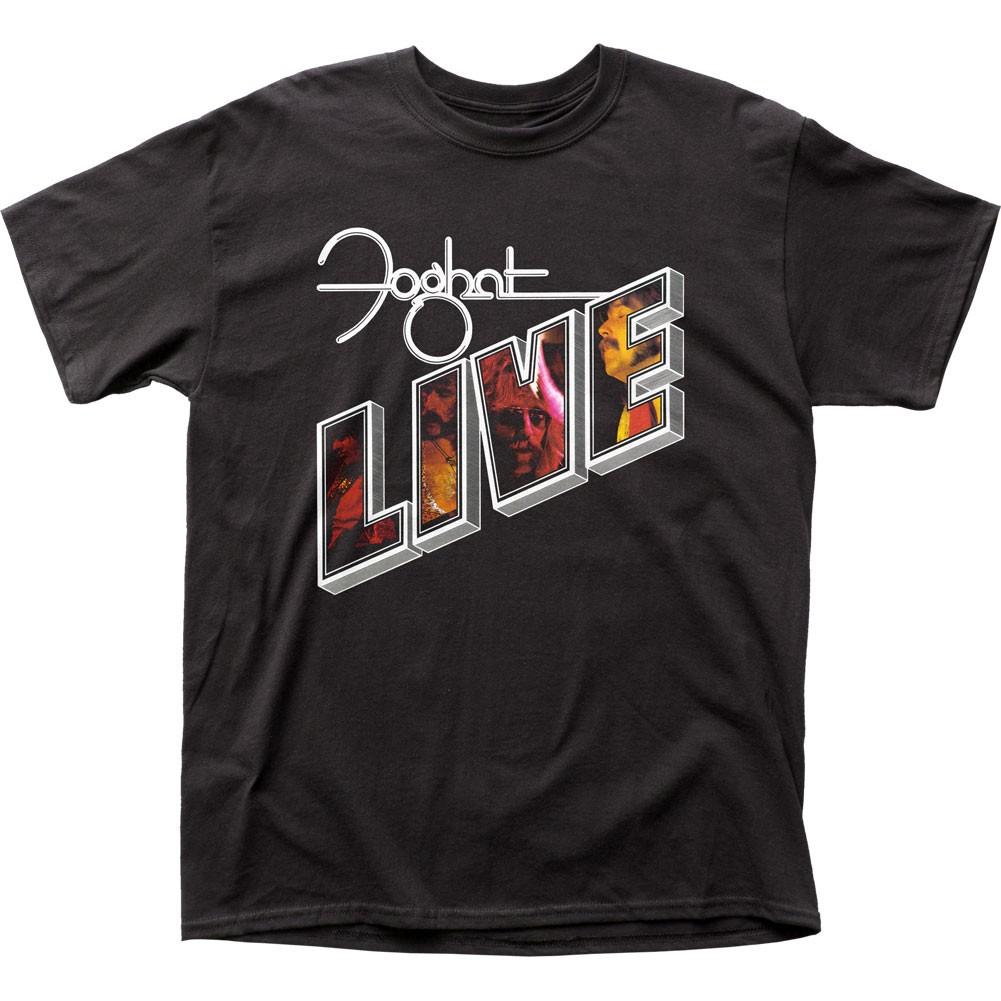 Foghat Live Mens T Shirt Music Classic Concert Rock Band Tee New Black XXXL