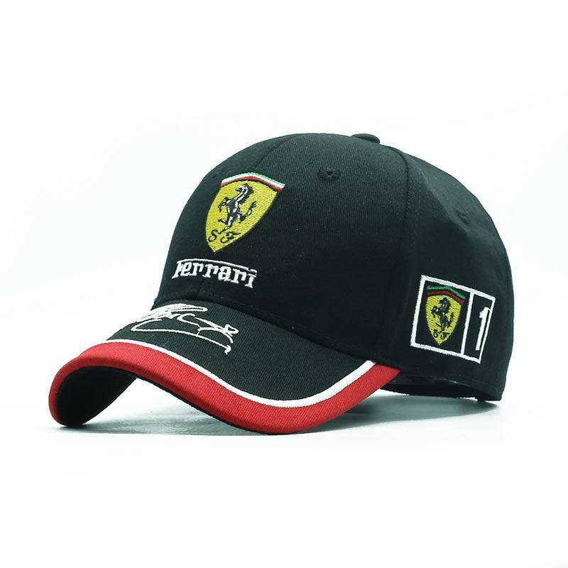 For Ferrari 488 812 296 F8 R Baseball Cap Embroidered Signature Men's Women's Cap Adjustable Baseball Outdoor Summer Sports Hat