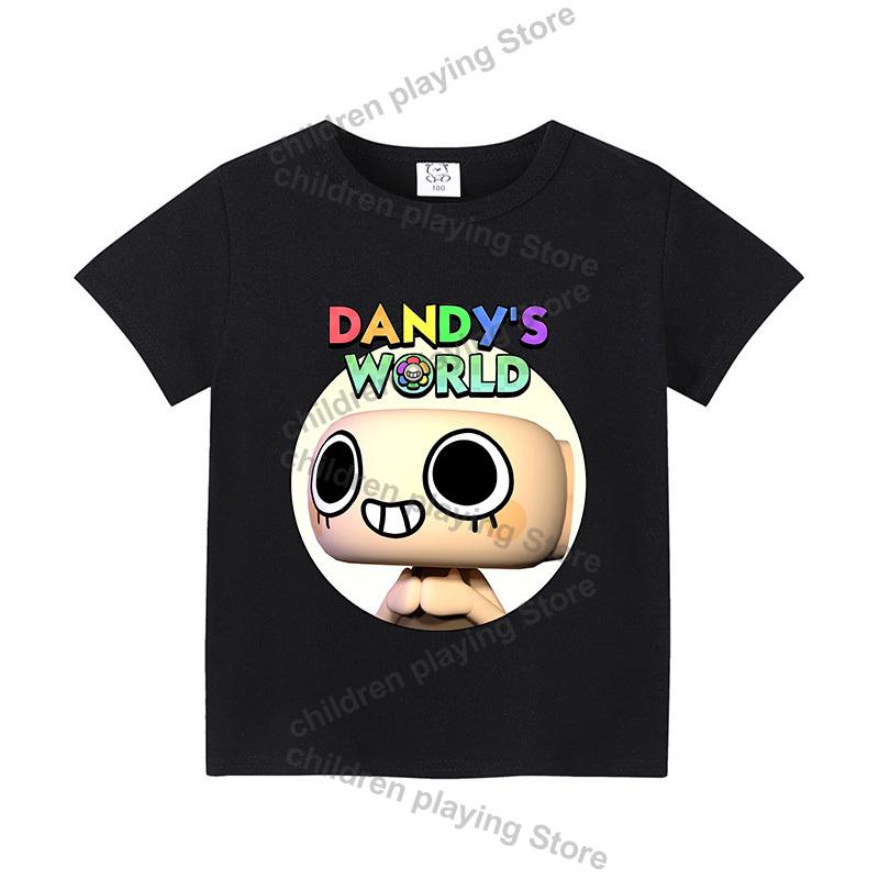 

Дитяча футболка Dandys World Дихаючий літній одяг З коротким рукавом Гарячий ігровий мерч Милі хлопчики та дівчата Базова футболка Вік 3-12 Років Подарунок на День народження 130