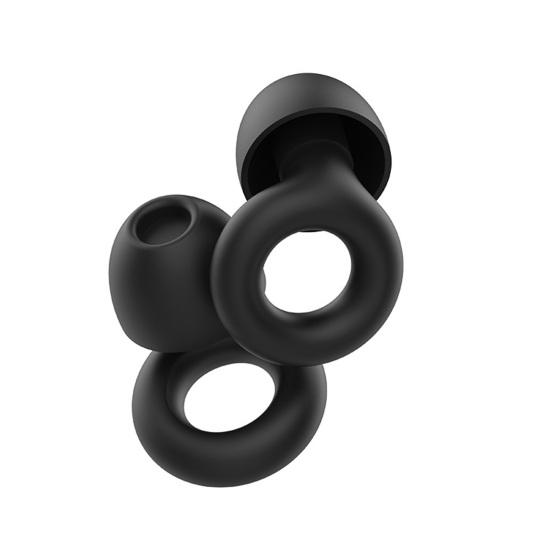1 Pair Noise Canceling Ear Plugs with Ear Tips Soft Ergonomic Hearing Protection Swimming Study Sleeping Earplugs Traveling Use