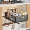 Pull-Out Kitchen Organizer: Sliding Rack for Bowls, Dishes, Spices & Under Sink Storage
