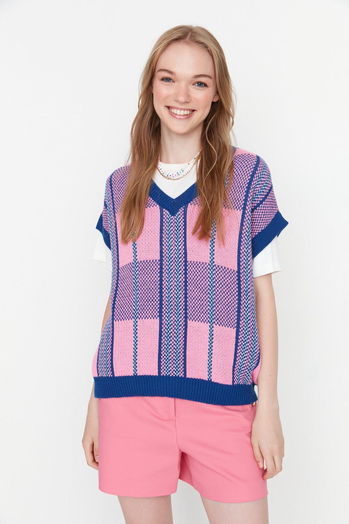 

Свитер Жилет - Синий - Стандартный крой