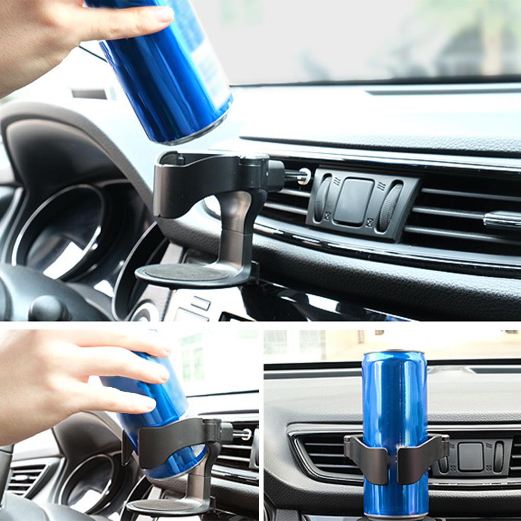 Car Air Outlet Cup Holder Adjustable Beverage Rack Interior Organizer