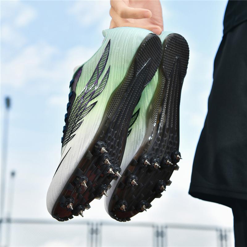 Women's  Track Field Spiked Shoes Men's Professional Training Sneakers Anti-slip Sprint Race Running Spiked Sports Shoes