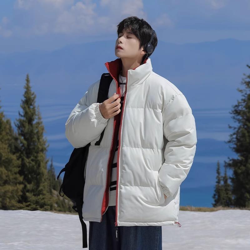 American stand-up collar padded clothes men's winter new padded jackets trendy versatile outdoor winter clothes cold-proof down padded clothes