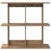 Wall Shelf Wall Mount Brown 80 X 20 X 75 Cm Engineered Wood
