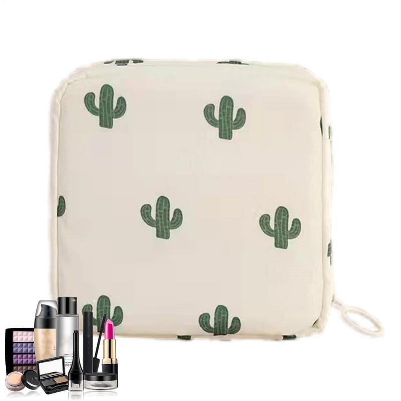 Cartoon Cute Sanitary Napkin Storage Bag Portable Large Capacity Menstrual Packet Cartoon Cute Waterproof Period Bag with Zipper