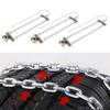 3pcs 235 285mm Anti Skid Mud Ice Snow Tire Chain Winter Security Tyre Belt for Car Truck SUV