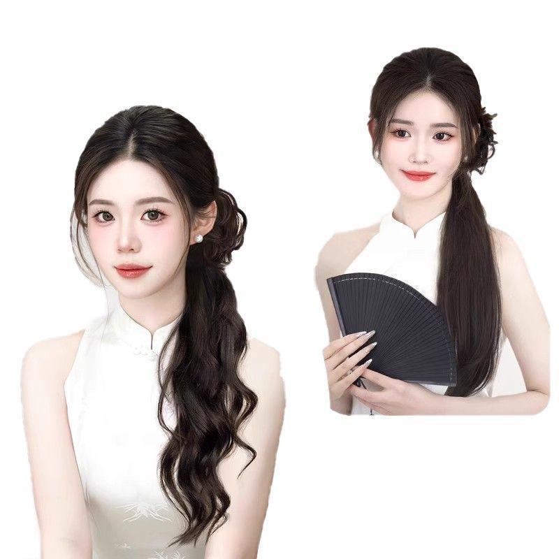 Chinese Water Ripple Ponytail Claw Clip for Hanfu, Cheongsam & Traditional Styles
