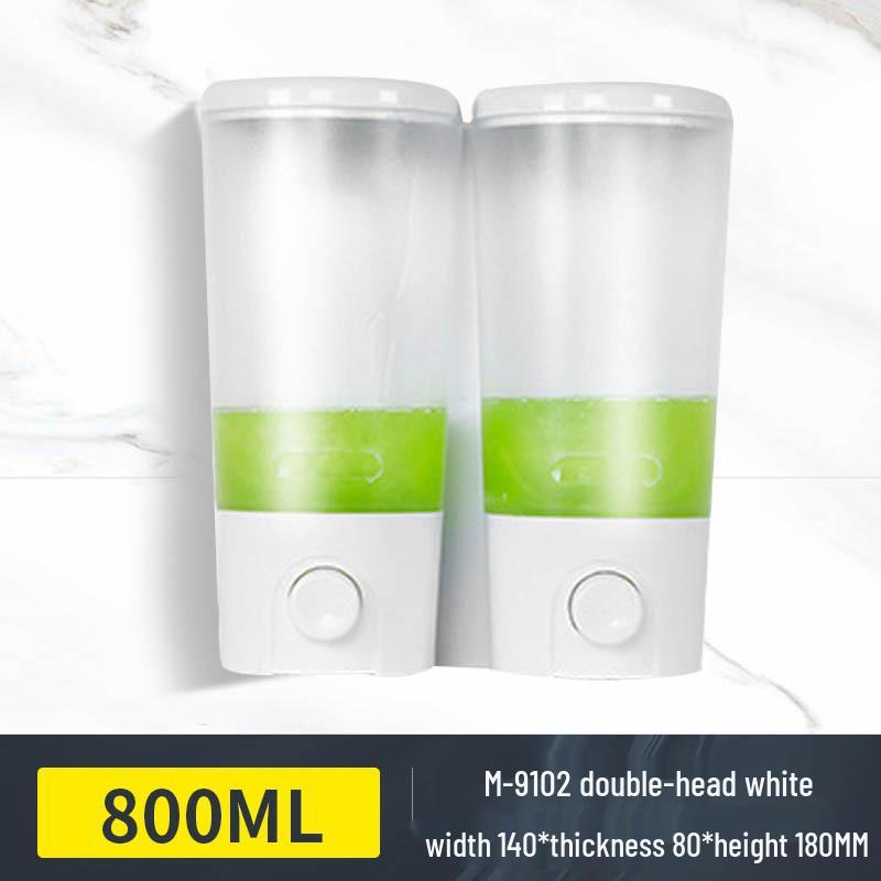 Wall-Mounted Leak-Proof Soap Dispenser for Hotels and Guest Houses - Single Head Shower Gel and Hand Sanitizer Holder
