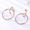 UMCHO Earrings Women Silver Hoop Earrings Embed Pretty Wedding Jewelry Fashion Accessories Party Gift