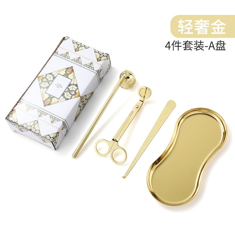 Stainless Steel 3-Piece DIY Candle Tool Set - Candle Extinguishing Cover Wick Trimmer & Extinguisher for Scented Candles