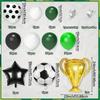 Green Football Champions Theme Aluminum Film Balloon Set for Children's Birthday Party Decoration
