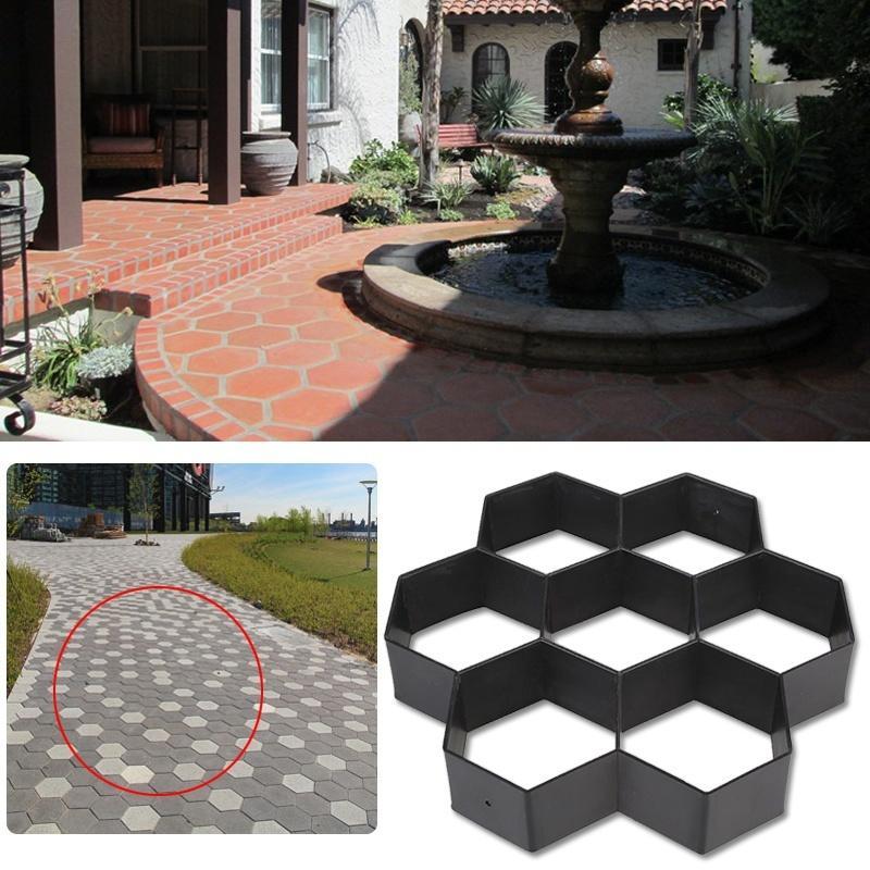 Molde para Caminos Pavimentar Molde de Concreto baldosas de Piedra Cemento para Trayectoria Piedra del Escalonamiento Pavimento del Jard/ín Patio Molde de Pavimentaci/ón de Pavimento DIY