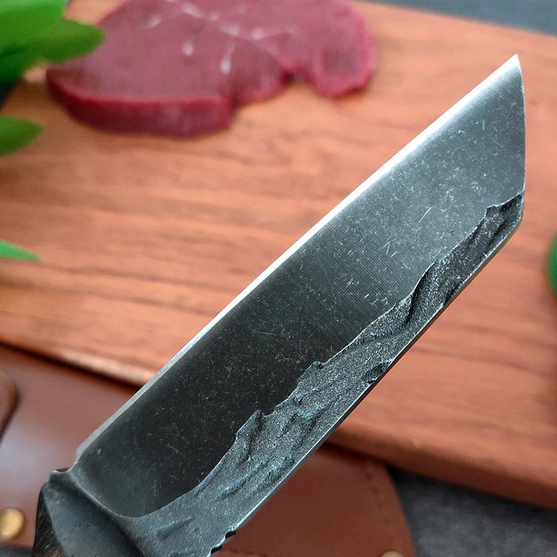 2024 New Design Stainless Damascus Pattern Boning Knife Stainless Steel Forged Kitchen Fruit Knife Meat Knife Chopper Knife