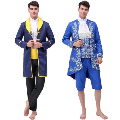 Heren Halloween Belle en het Beest Prins Kostuum