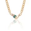Gold-plated Serpentine Crystal Necklace Fashion Full Diamond String Chain Female Alloy Sweater Chain Trend