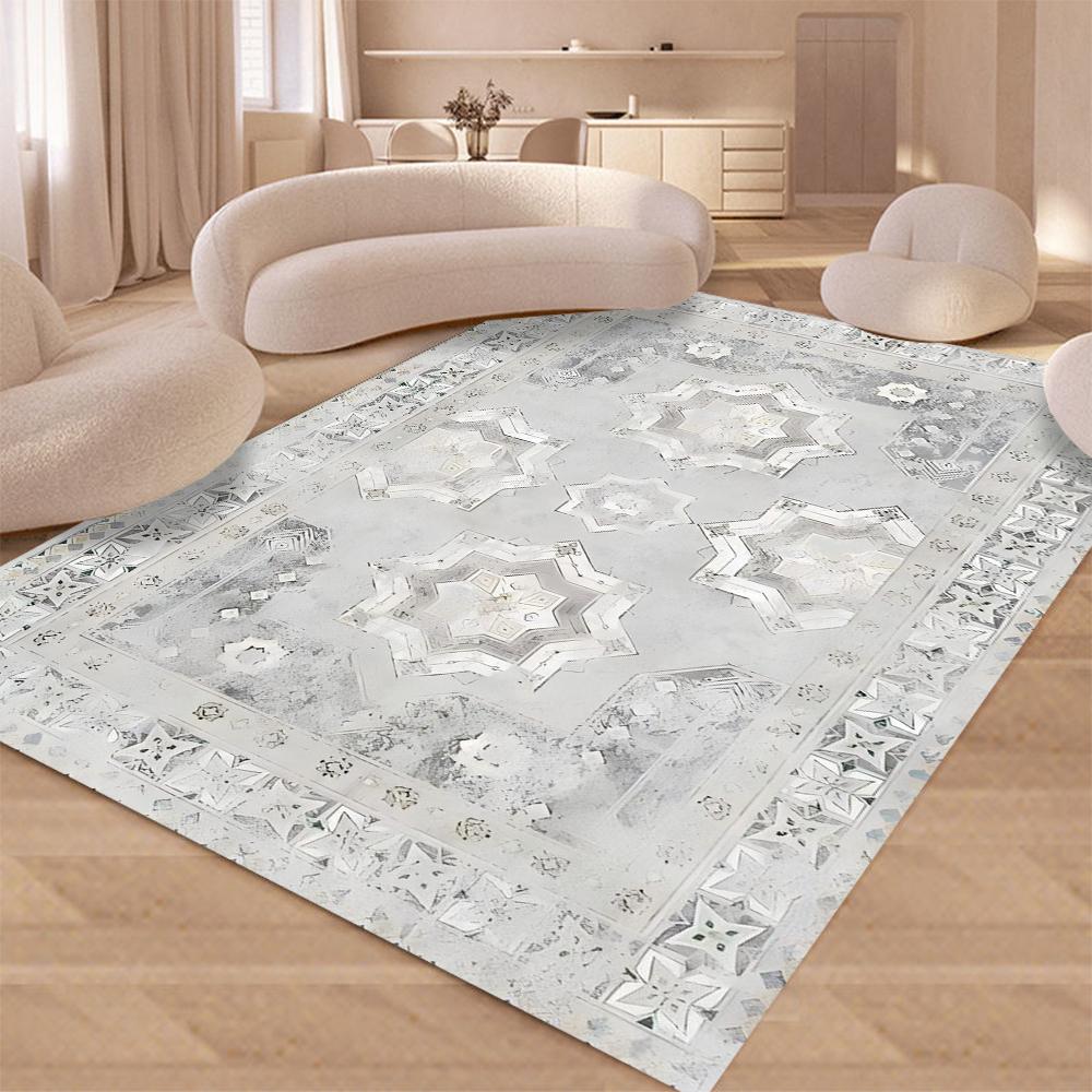 Baroque American Retro Living Room Carpet, Sofa, Coffee Table Rug, Nordic Bedside Bedroom Carpet, Modern Luxury Style decor