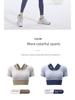 New Color Match Quick-Dry Bra-Free Yoga & Pilates Fitness Suit - Women's Short-Sleeved Two-Piece