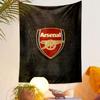 "Arsenal Logo on Textured Background" Patterned tapestry home decor, suitable for bedroom and living room, gift