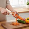 Vegetable Peeler with Plastic Handle and Stainless Steel Blade for Potato Apple Carrot