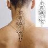 1 Vel Dieren in de Boom Geometrisch Tijdelijke Tatoeages Voor Vrouwen Mannen Arm Nek Onderarm Nep Tatoeage Sticker Lang Blijvend Realistisch Tatoeages