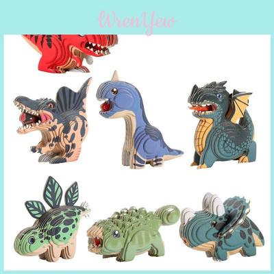Dinosaurier 3D Papierpuzzle für Kinder