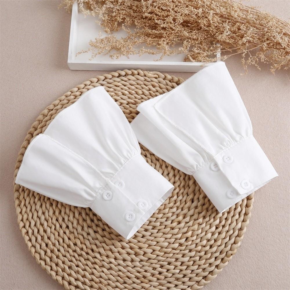 Ruffles Fake Cuffs Detachable Cuffs Fake Flared Sleeves Hand Wrist Cuffs Sweater Decorative