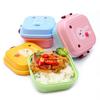 Double Layer Fruit Animal Children Plastic Food Storage Box Tableware Lunch Box Fresh Keeping Box