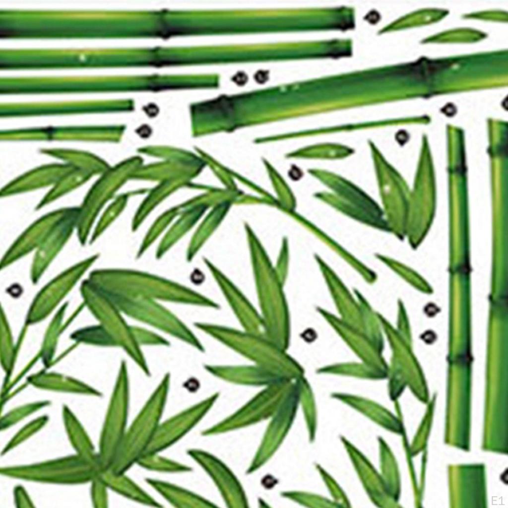 2 Pieces Wall Art Decals Murals Bamboo Forest Home Decor ,PVC ,Wall Stickers for