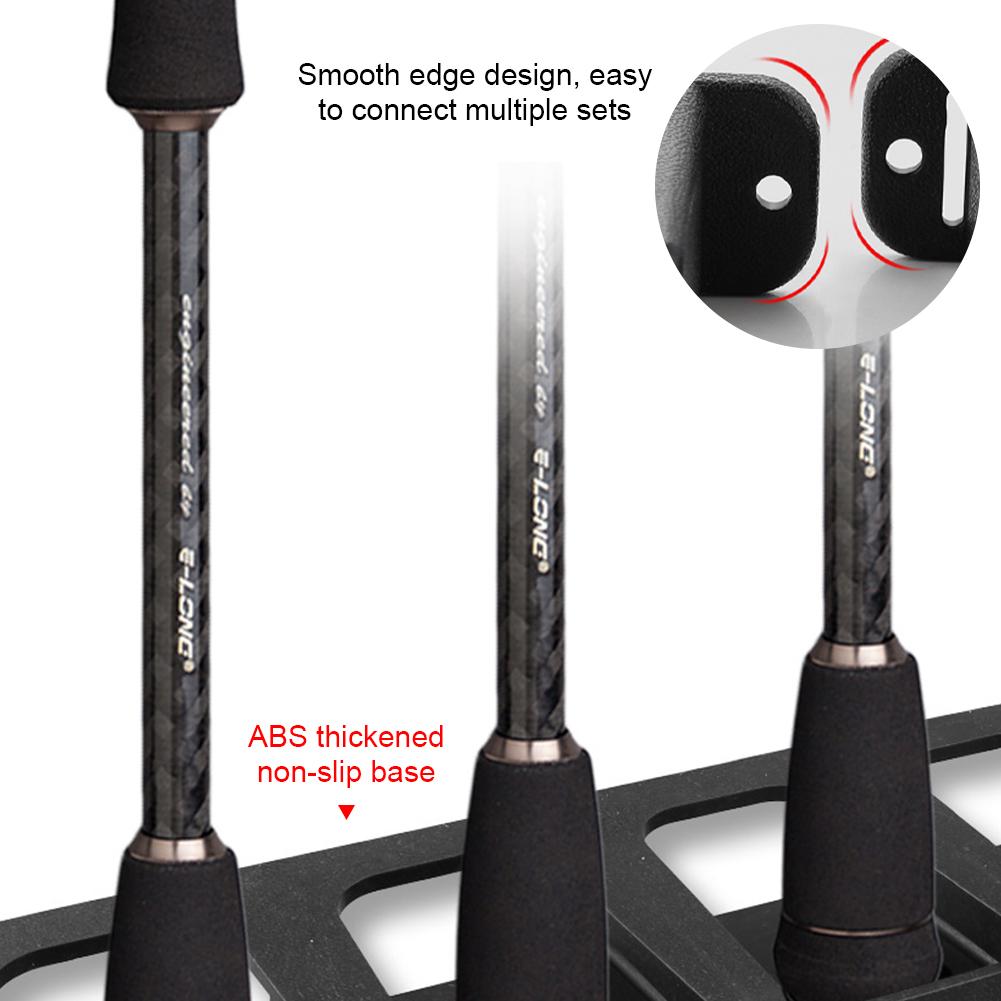 Suport vertical de afișare pentru undiță de pescuit, montat pe perete, suport de depozitare cu spumă EVA, cu suport de bază antiderapant, pentru echipamente de pescuit