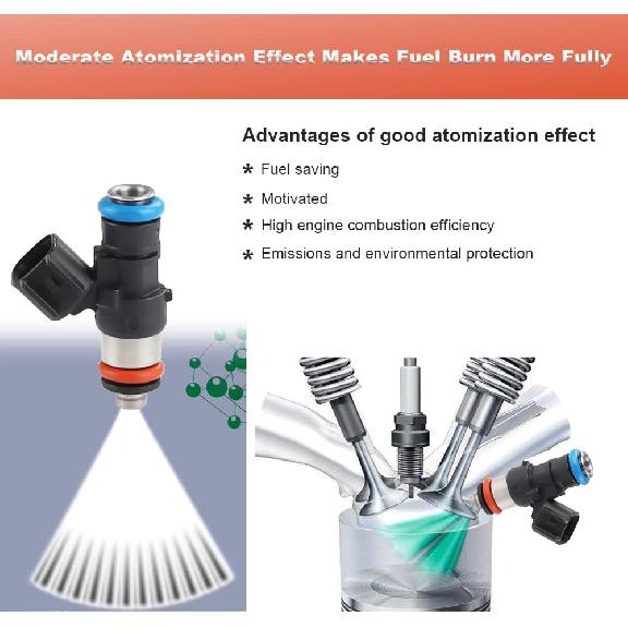 JDMON Fuel Injectors Replacement for Ford Edge Explorer Taurus 3.5L Mustang 3.7L 2011-2017 Edge F150 2011-2014 Police Flex 2013-2017 Transit 150 250