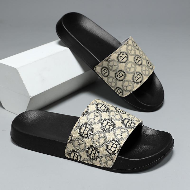 Men's Trendy Printed Non-Slip Flip-Flops: Soft, Comfortable, Wear-Resistant for Indoor/Outdoor Use