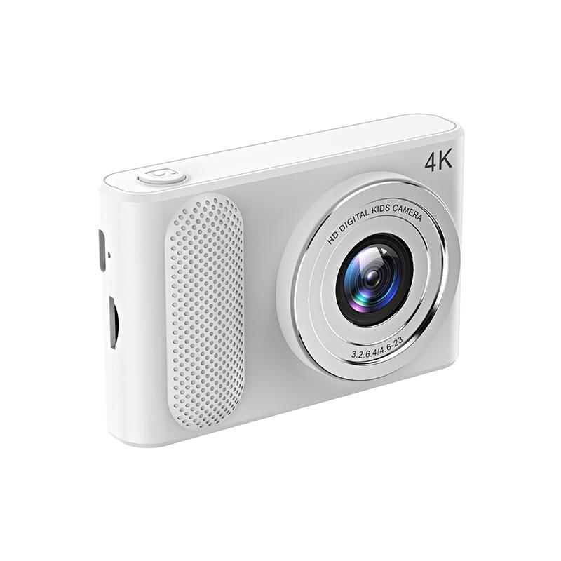 

44-мегапіксельна цифрова камера 4K Фотографія високої чіткості Ccd Cam Подорожі Селфі для дітей Діти Студенти 2,4 дюйма Автофокус білий