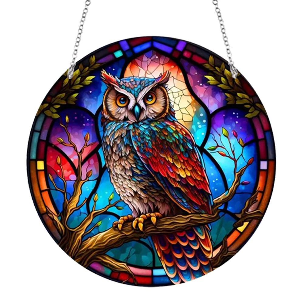 Suncatcher Butterfly Acrylic Window Wall Hanging Ornament Peacock Home Decoration Panel for Garden Corridors and Home Decoration