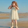 Mini Balabala Girls' Baby Dress Summer Soft Skin Friendly Mesh Sweet Dress 2026 Summer