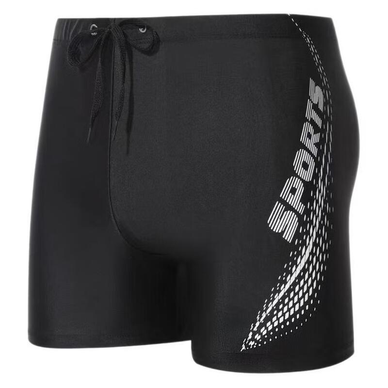 Junwen Men's Breathable Flat-Leg Swim Trunks