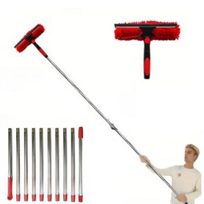 Nettoyage Dépoussiérage Dépoussiéreur de Plafond 2 en 1 Lavage Kit de Lavage de Fenêtre Voiture Verre