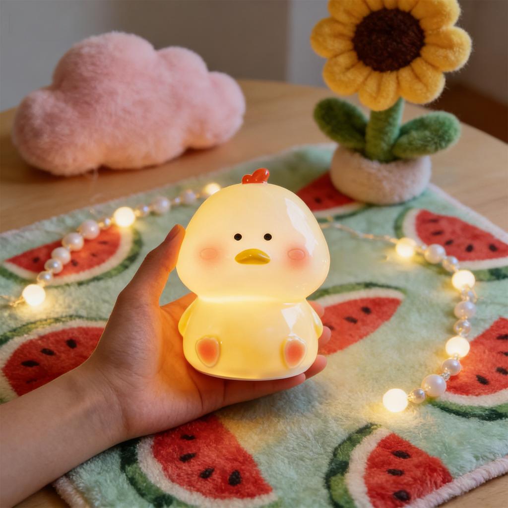 Cute Animal Night Light, -Sensitive Color-Changing, Rechargeable Bedside Light, Suitable For Children's Comfort Lighting And Decoration.