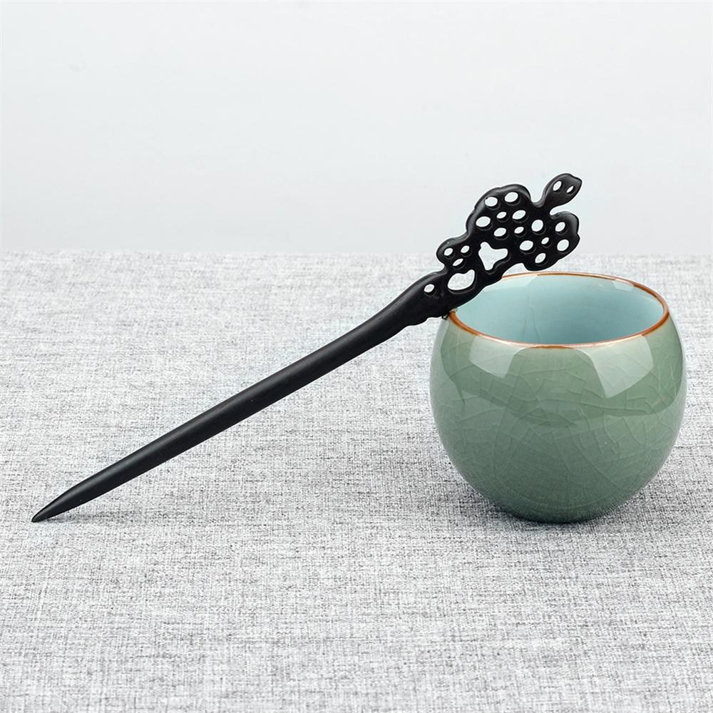 34 Styles Natural Black Sandalwood Hair Sticks High Quality Hairpin for Women Girls Antiquity Chopstick Shaped Hair Clip Jewelry